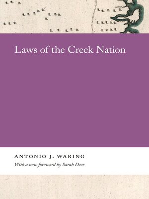 cover image of Laws of the Creek Nation